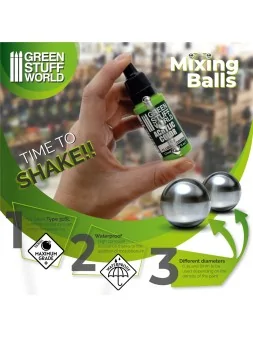 Bolas Mezcladoras Pintura 6,35mm (Green Stuff World) de Green Stuff World en Modelismo | La Cueva Roja