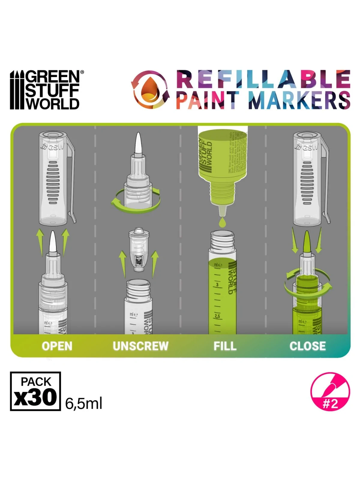 Rotuladores Recargable x1 (Green Stuff World) de Green Stuff World en Modelismo | La Cueva Roja