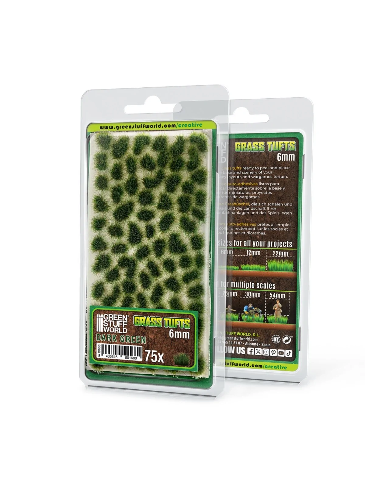 Matas Cesped: Tufts 6 mm Verde Oscuro (Green Stuff World) de Green Stuff World en Modelismo | La Cueva Roja