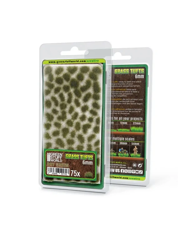 Matas Cesped: Tufts 6 mm Verde Seco (Green Stuff World) de Green Stuff World en Modelismo | La Cueva Roja