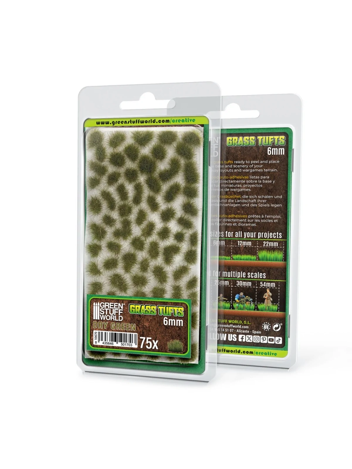 Matas Cesped: Tufts 6 mm Verde Seco (Green Stuff World) de Green Stuff World en Modelismo | La Cueva Roja