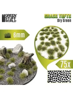 Matas Cesped: Tufts 6 mm Verde Seco (Green Stuff World) de Green Stuff World en Modelismo | La Cueva Roja