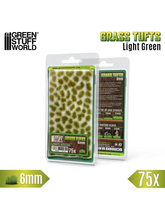Matas Cesped: Tufts 6 mm Verde Claro (Green Stuff World) de Green Stuff World en Modelismo | La Cueva Roja