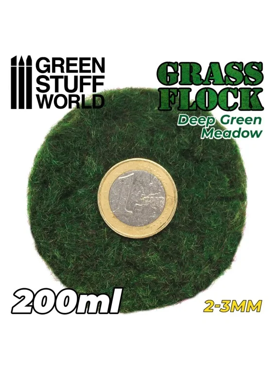 Cesped Electrostatico 2-3mm: Deep Green Meadow  200ml (Green Stuff World) de Green Stuff World en Modelismo | La Cueva Roja