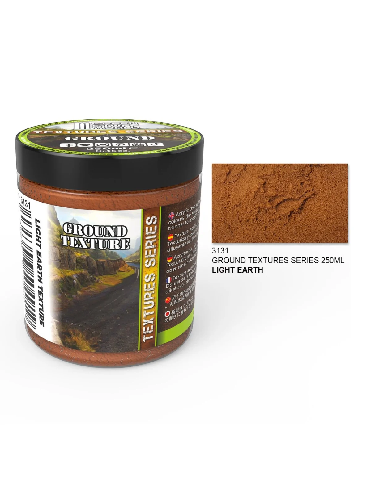 Pasta Texturizadora: Tierra Marron Claro 250ml (Green Stuff World) de Green Stuff World en Modelismo | La Cueva Roja