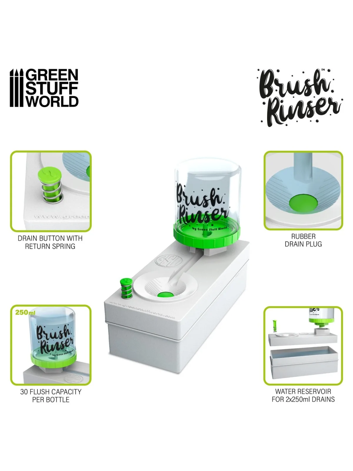 Brush Rinser: Dispensador de Agua (Green Stuff World) de Green Stuff World en Modelismo | La Cueva Roja