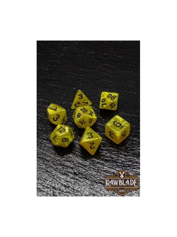 Rawblade Marble Set Dados Yellow de Last Level en Dados | La Cueva Roja
