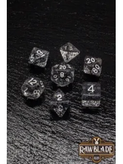 Rawblade Transparent Clear Dice Set de Last Level en Dados | La Cueva Roja