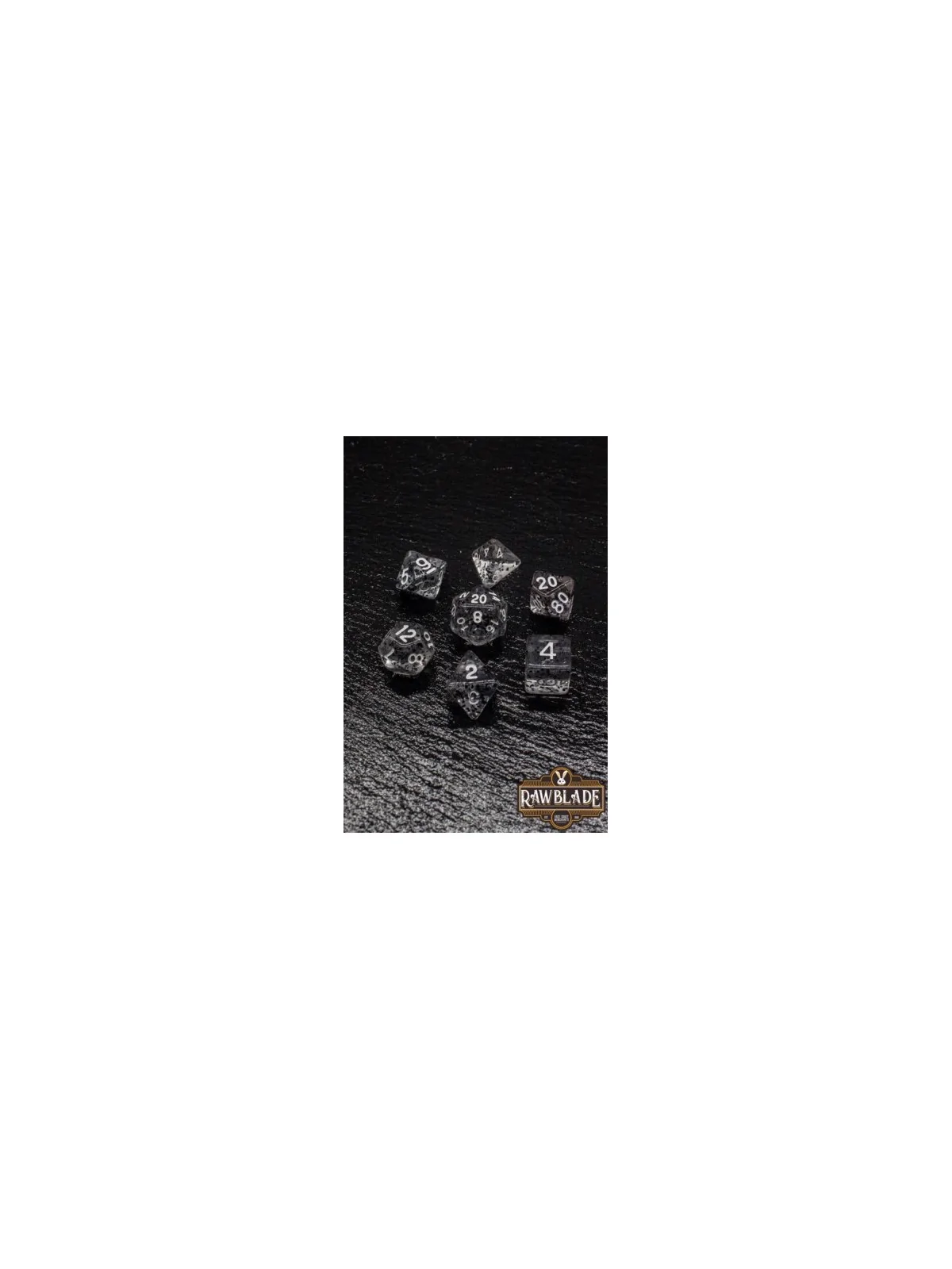 Rawblade Transparent Clear Dice Set de Last Level en Dados | La Cueva Roja