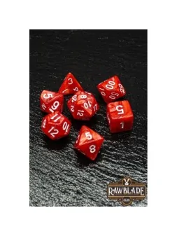 Rawblade Marble Red Dice Set de Last Level en Dados | La Cueva Roja