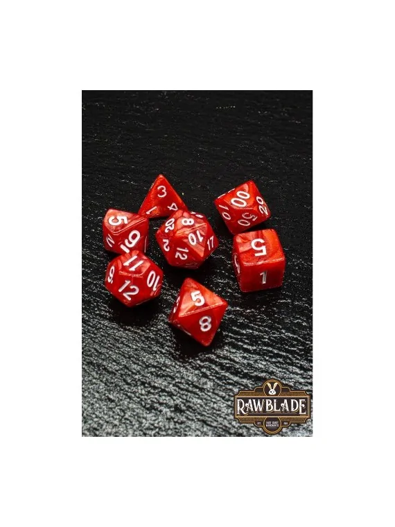 Rawblade Marble Red Dice Set de Last Level en Dados | La Cueva Roja