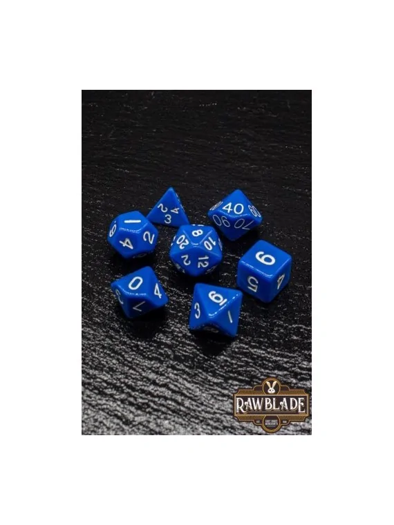 Rawblade Opaque Blue Dice Set de Last Level en Dados | La Cueva Roja