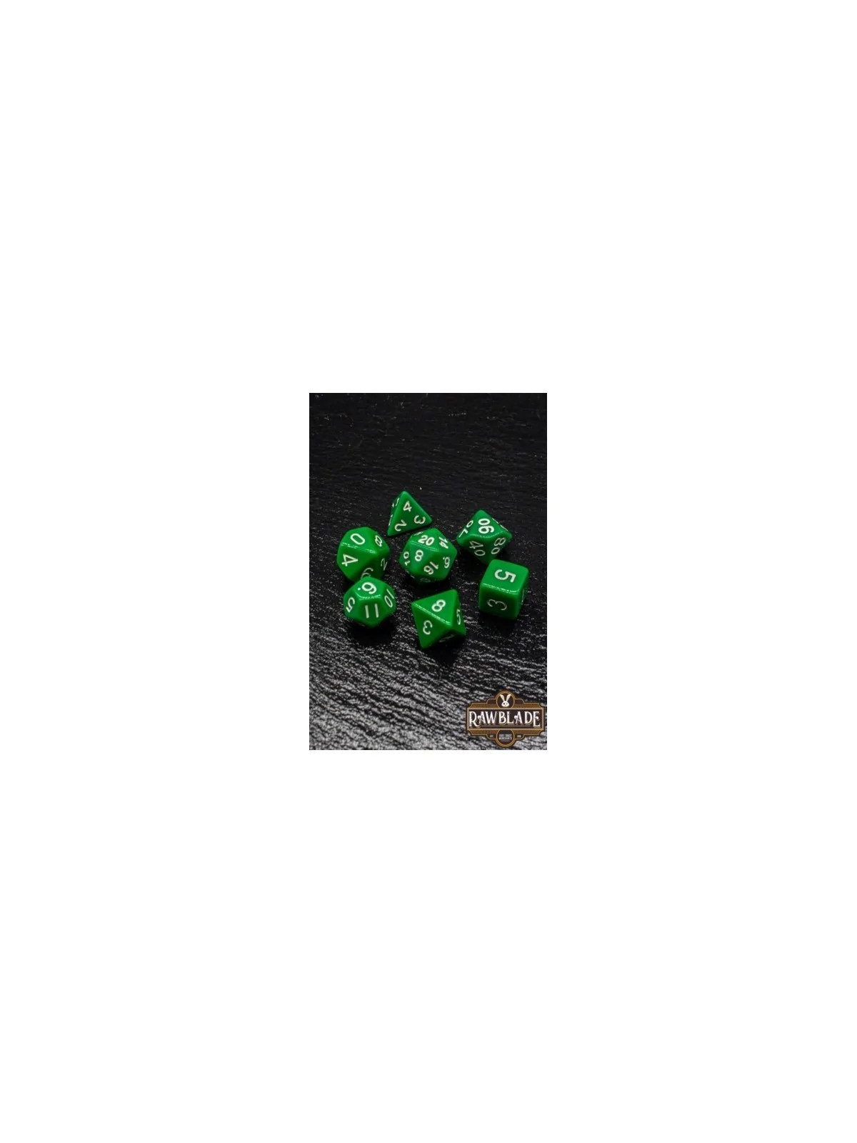 Rawblade Opaque Green Dice Set de Last Level en Dados | La Cueva Roja