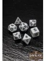 Rawblade Opaque White Dice Set de Last Level en Dados | La Cueva Roja