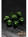 Rawblade Marble Dark Green Dice Set de Last Level en Dados | La Cueva Roja