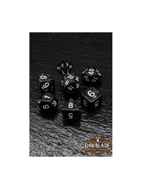 Rawblade Marble Black Dice Set de Last Level en Dados | La Cueva Roja