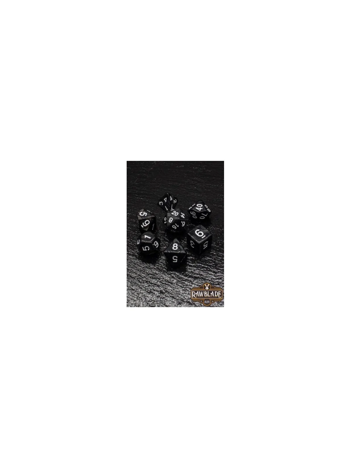 Rawblade Marble Black Dice Set de Last Level en Dados | La Cueva Roja