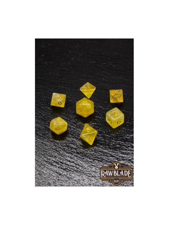 Rawblade Gemstone Amber Dice Set de Last Level en Dados | La Cueva Roja