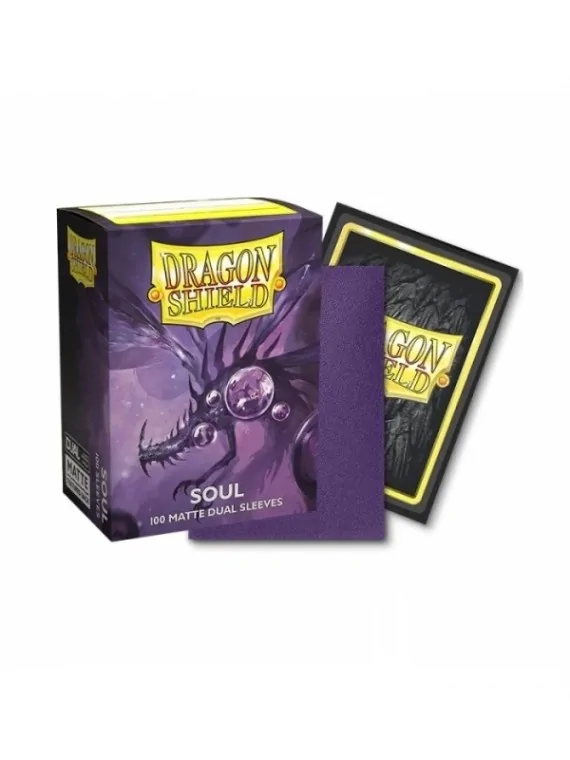 Dragon Shield: Standard Matte Metallic Purple/Soul (100) de Dragon Shield en Fundas | La Cueva Roja