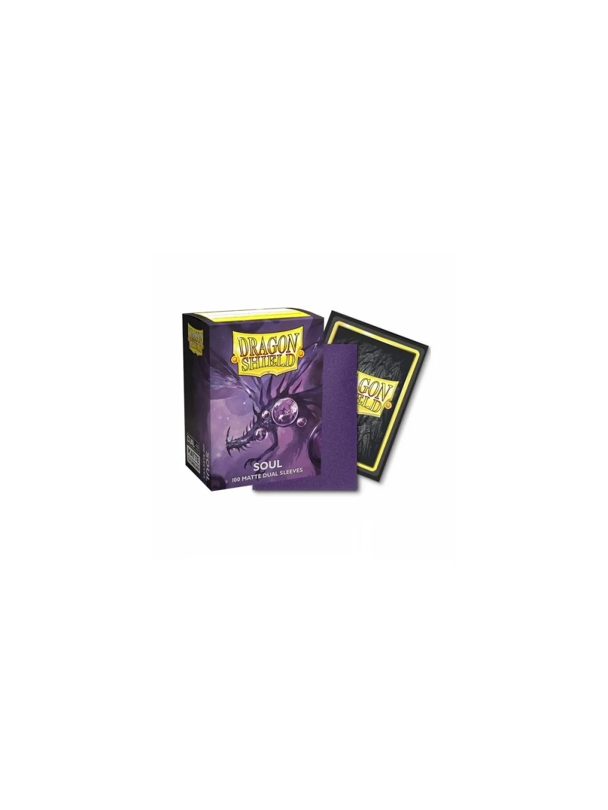 Dragon Shield: Standard Matte Metallic Purple/Soul (100) de Dragon Shield en Fundas | La Cueva Roja