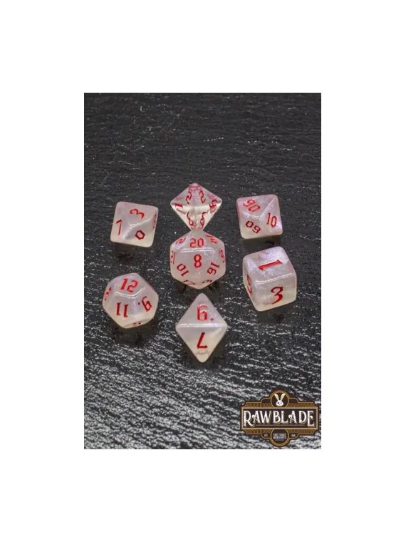 Rawblade Gothic Set Dados Crimson (7) de Last Level en Dados | La Cueva Roja