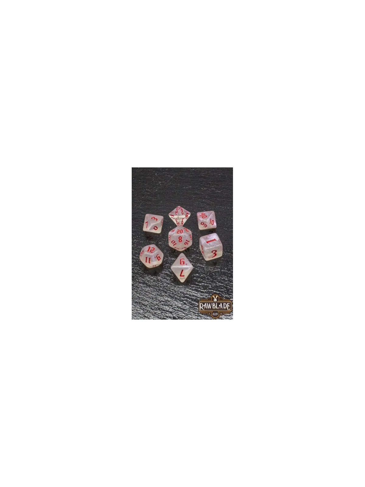 Rawblade Gothic Set Dados Crimson (7) de Last Level en Dados | La Cueva Roja