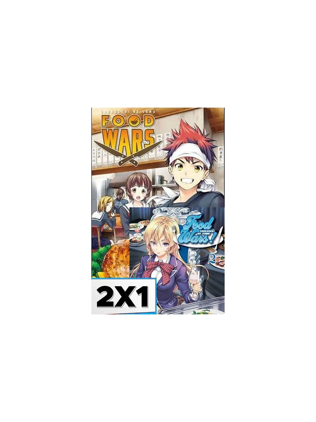 Pack Food Wars: Shokugeki no Soma 1+2 de Panini Comics en Mangas | La Cueva Roja