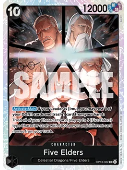 Five Elders (OP13-082) (V.1) de Bandai en OP13 - Carrying on his Will | La Cueva Roja