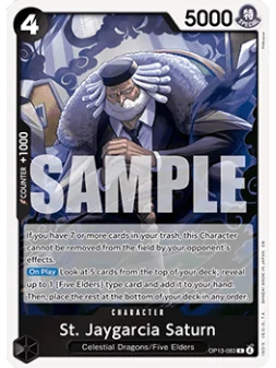 St. Jaygarcia Saturn (OP13-083) (V.1) de Bandai en OP13 - Carrying on his Will | La Cueva Roja