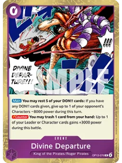Divine Departure (OP13-076) (V.1) de Bandai en OP13 - Carrying on his Will | La Cueva Roja