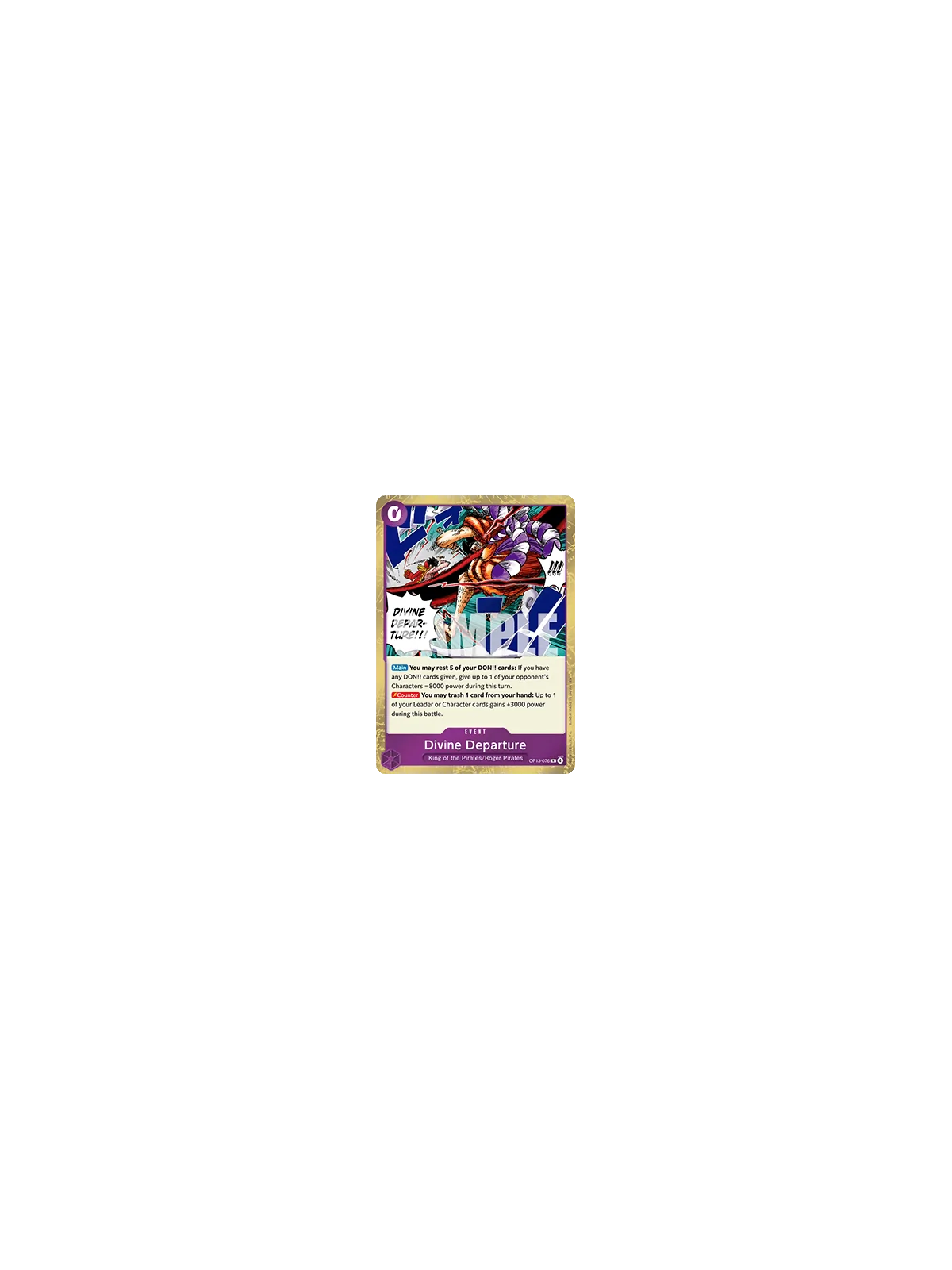 Divine Departure (OP13-076) (V.1) de Bandai en OP13 - Carrying on his Will | La Cueva Roja