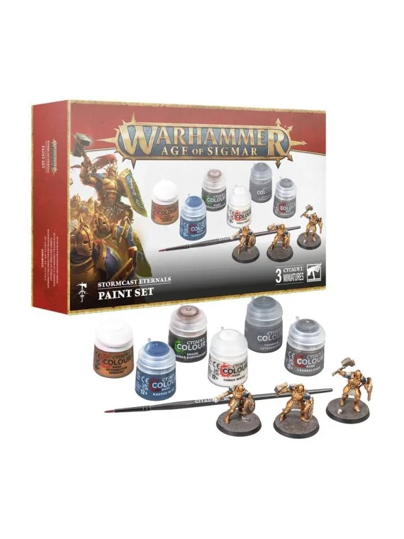 Warhammer Age of Sigmar: Set de pinturas Forjados en la Tormenta (60-10) de Games Workshop en WARHAMMER AGE OF SIGMAR | La Cueva