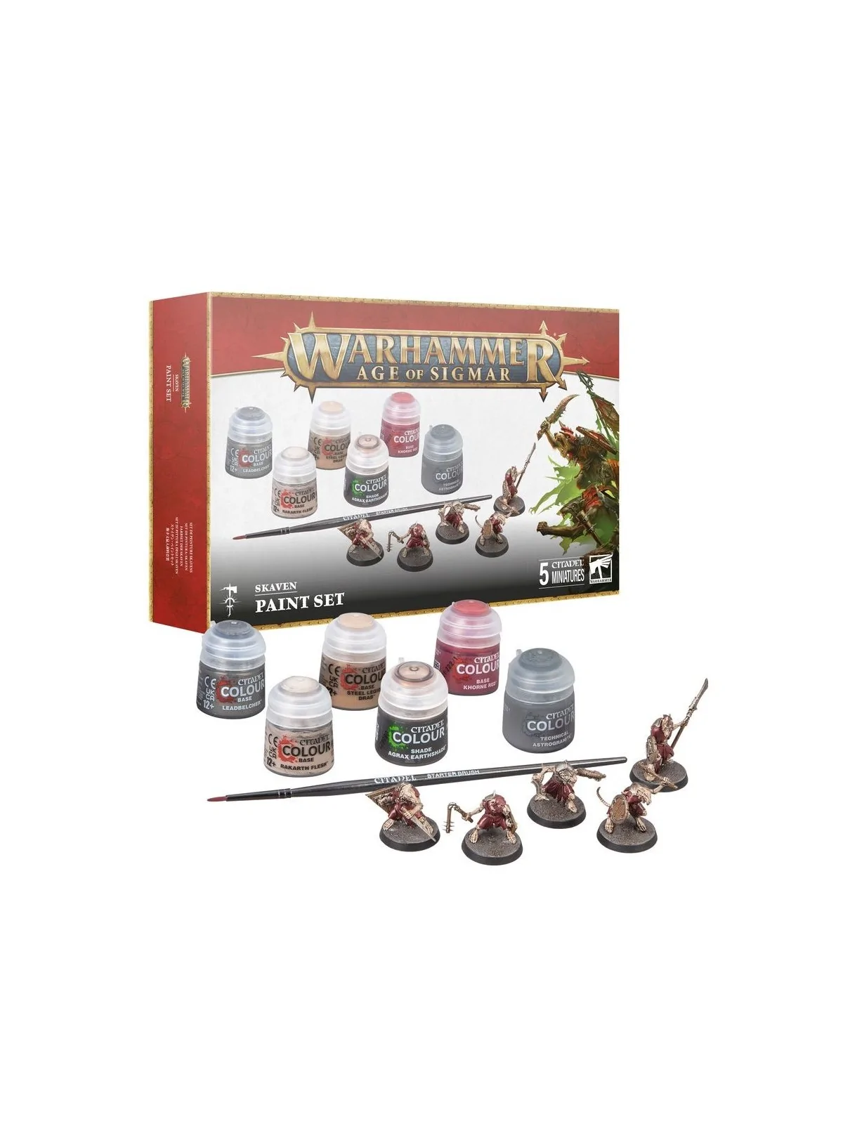 Warhammer Age of Sigmar: Set de pinturas Set de pinturas Skaven (60-09) de Games Workshop en WARHAMMER AGE OF SIGMAR | La Cueva 