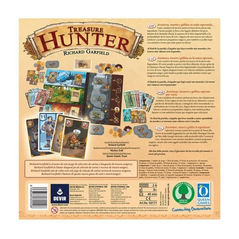 Treasure Hunters de Devir en Juegos de Tablero | La Cueva Roja