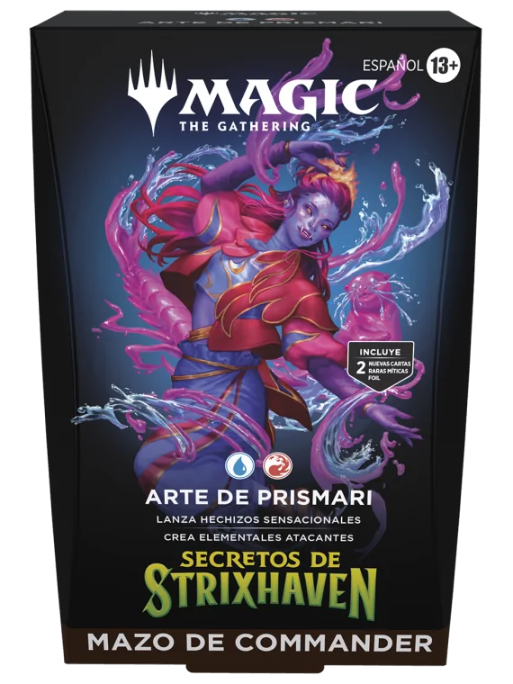 Magic The Gathering: Secrets of Strixhaven – Prismari Artistry Commander Deck (ESP) de Wizards Of The Coast en Magic The Gatheri