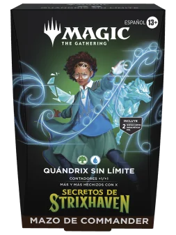 Magic The Gathering: Secrets of Strixhaven – Quandrix Unlimited Commander Deck (Inglés) de Wizards Of The Coast en Magic The Gat