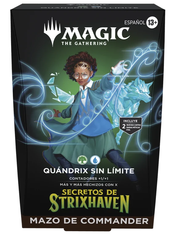 Magic The Gathering: Secrets of Strixhaven – Quandrix Unlimited Commander Deck (Inglés) de Wizards Of The Coast en Magic The Gat