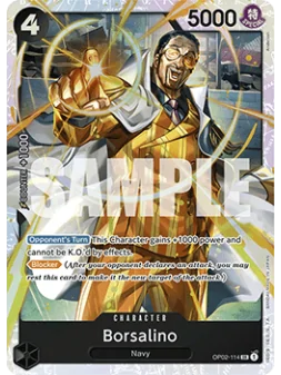 Borsalino (OP02-114) (V.1) de Bandai en PRB01 - The Best - Premium Booster | La Cueva Roja