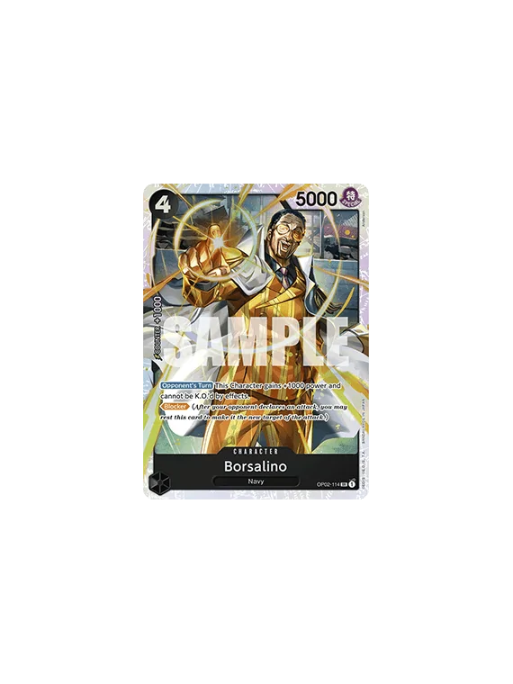 Borsalino (OP02-114) (V.1) de Bandai en PRB01 - The Best - Premium Booster | La Cueva Roja