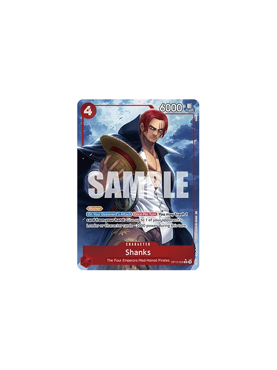 Shanks (OP12-008) (V.2) de Bandai en OP12 - Legacy of the Master | La Cueva Roja