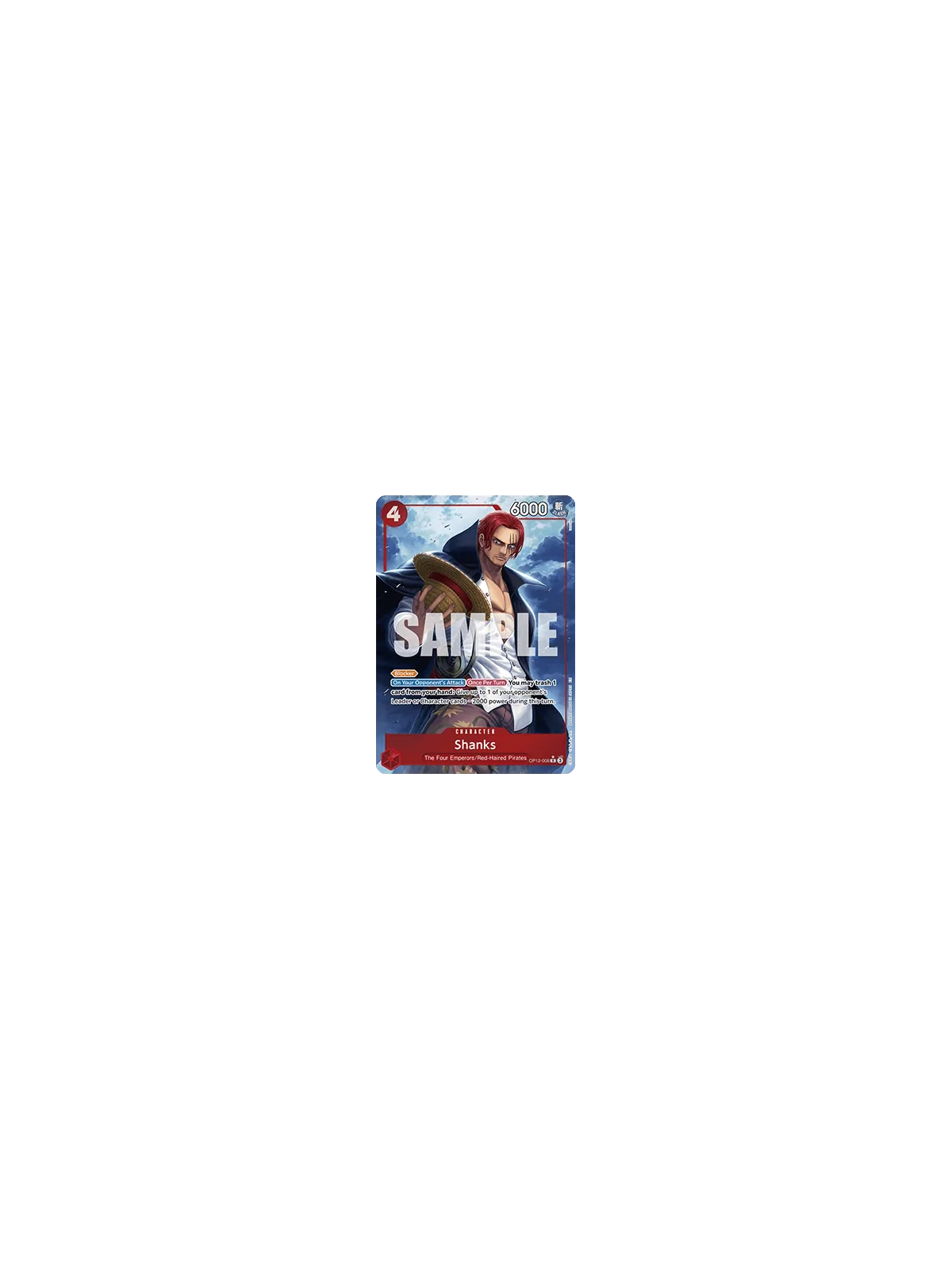 Shanks (OP12-008) (V.2) de Bandai en OP12 - Legacy of the Master | La Cueva Roja