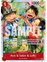 Ace & Sabo & Luffy (OP13-007) (V.1) de Bandai en OP13 - Carrying on his Will | La Cueva Roja
