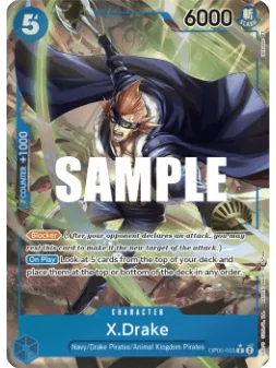 X.Drake (OP05-055) (V.2) de Bandai en OP05 - Awakening of the New Era | La Cueva Roja