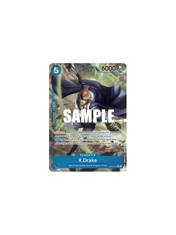 X.Drake (OP05-055) (V.2) de Bandai en OP05 - Awakening of the New Era | La Cueva Roja