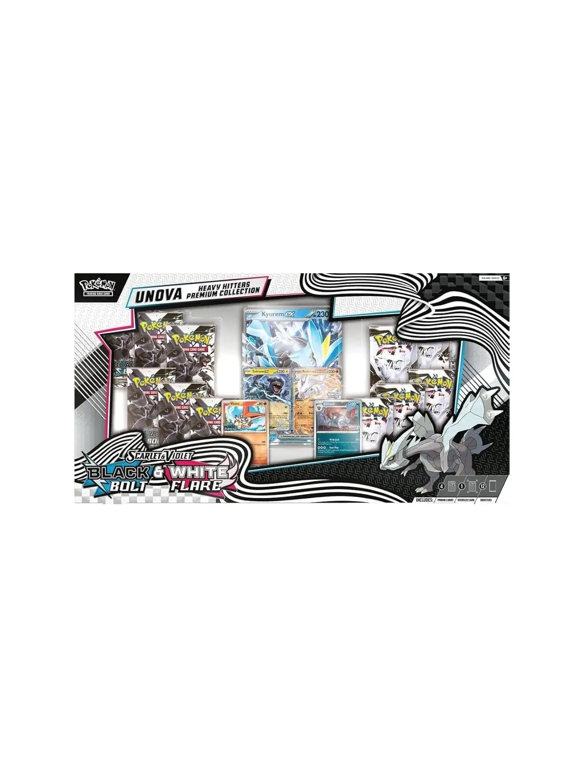 Pokemon TCG: Black Bolt and White Flare Unova Heavy Hitters Colección Premium (EN) de Bandai en Pokemon TCG | La Cueva Roja