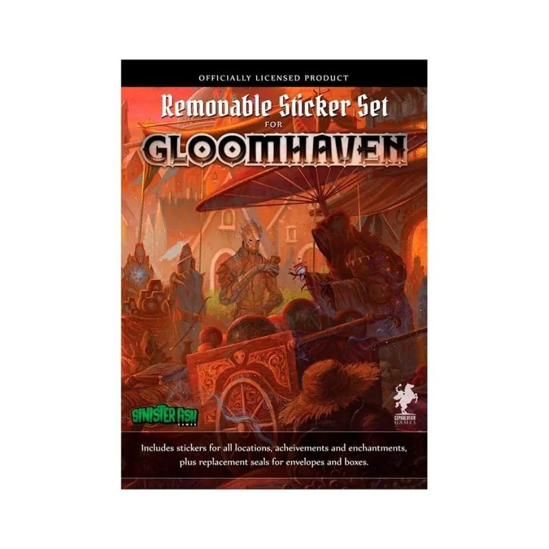 Gloomhaven - Pegatinas Reutilizables de Asmodee en Otros | La Cueva Roja