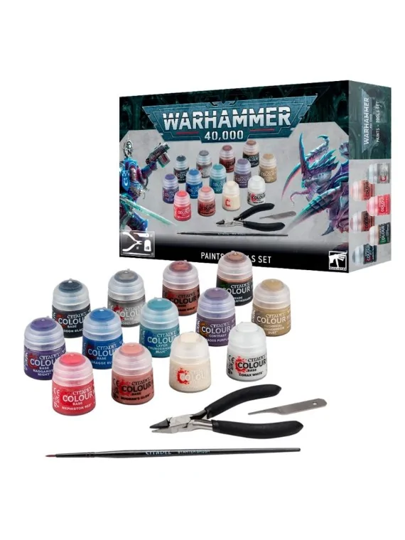 Warhammer 40000: Paints + Tools Set (60-12) de Games Workshop en WARHAMMER 40.000 | La Cueva Roja