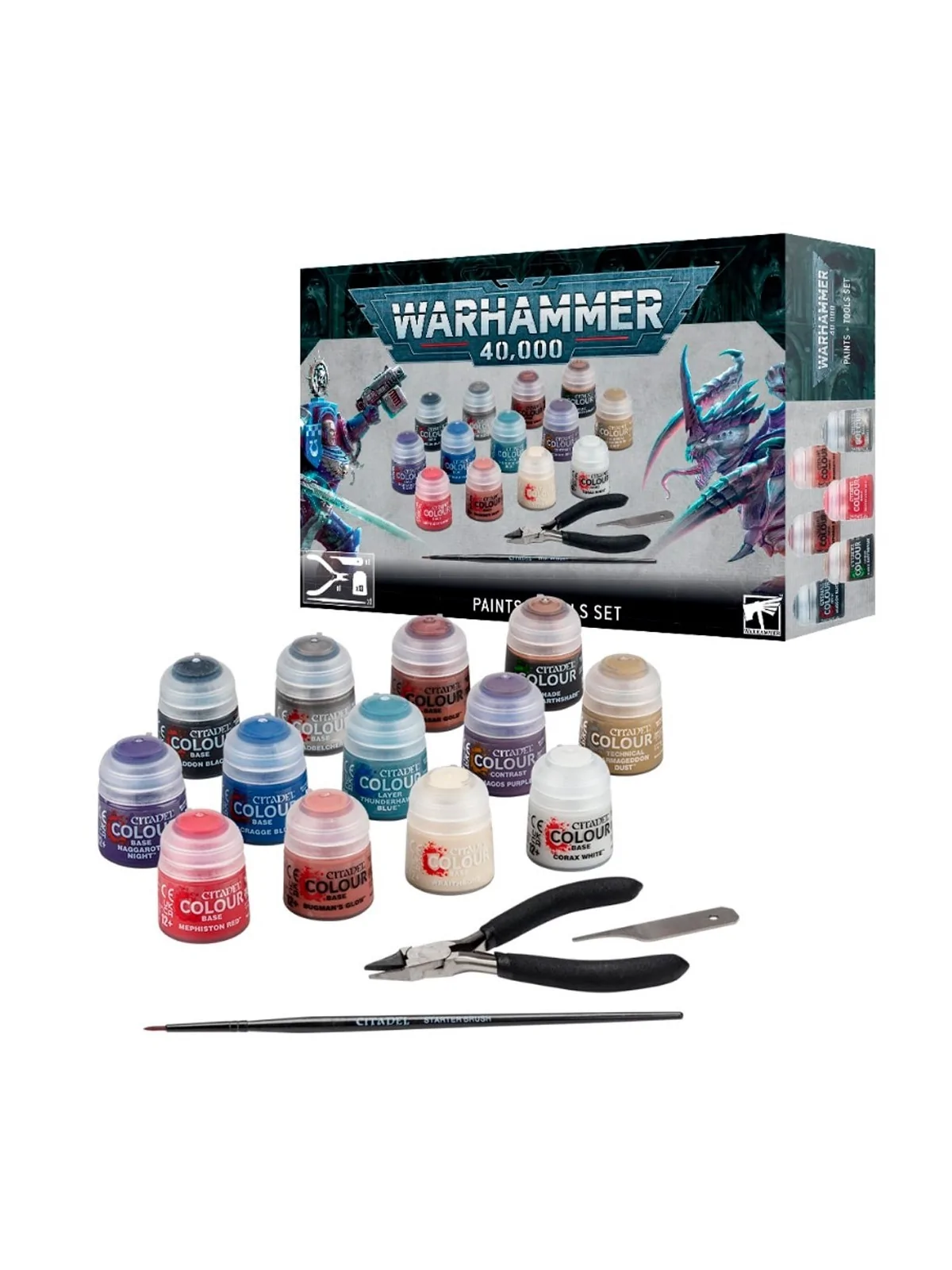 Warhammer 40000: Paints + Tools Set (60-12) de Games Workshop en WARHAMMER 40.000 | La Cueva Roja
