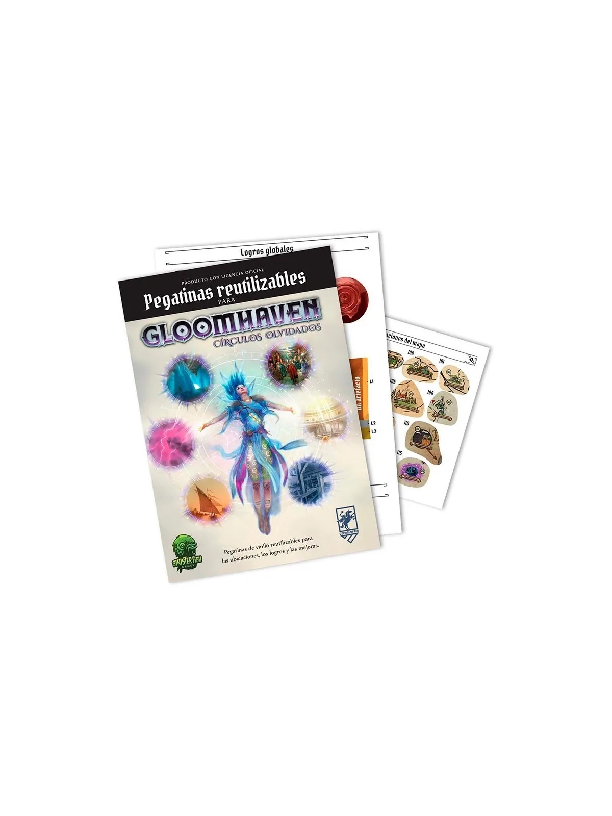 Gloomhaven: Círculos Olvidados - Removable Stickers de Asmodee en Otros | La Cueva Roja
