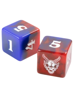 Stranger Things: Hellfire Club D6 Dice Set (12) 16mm de Gamegenic en Dados | La Cueva Roja